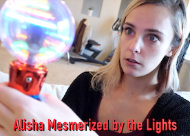 Alisha Mesmerized by the Lights