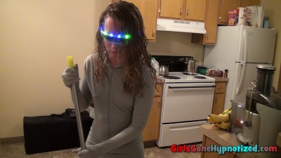 Hypnotized
                      girl robot