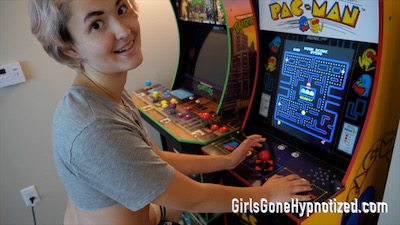 Hypnotized Gamer Girl