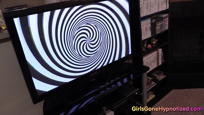 Girls hypnotized by spiral